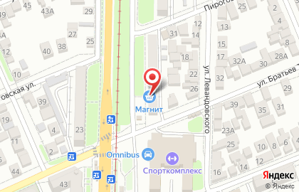 Супермаркет Магнит у дома на проспекте Коста на карте