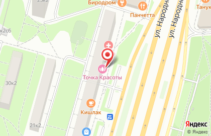 Магазин автотоваров Apex на улице Народного Ополчения на карте