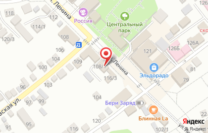 Ювелирный салон Елизавета на улице Ленина на карте