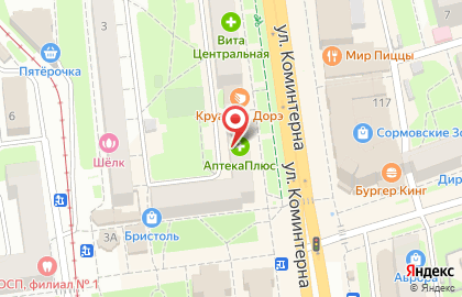 ОАО Волго-Вятский банк Сбербанка России на улице Коминтерна на карте