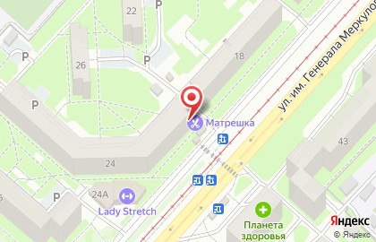 Салон-парикмахерская Матрёшка на карте