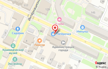 Супермаркет Пятёрочка в Нижнем Новгороде на карте