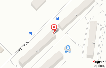 Парикмахерская Каприз на Северной улице на карте