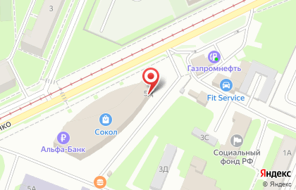 Юридический кабинет в Московском районе на карте