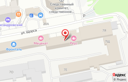 ОАО Банкомат, АКБ Абсолют Банк на улице Щорса на карте