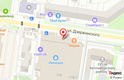 Оператор связи Мегафон в Автозаводском районе на карте