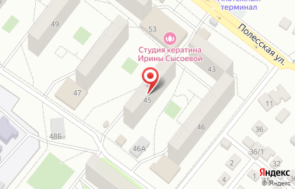 Компания по производству мебели на Полесской улице на карте