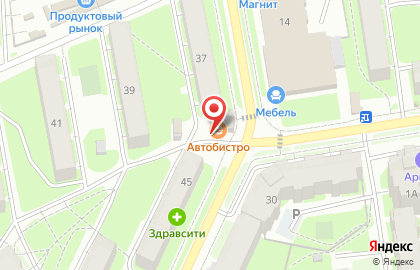 Автобистро на Народной улице на карте