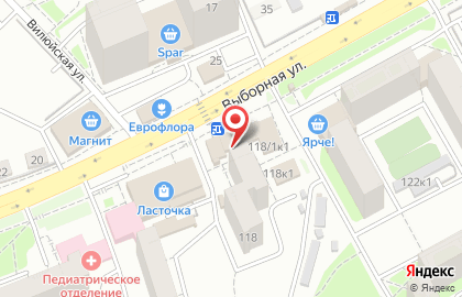 Гриль-бар Соленый АрбуZz в Октябрьском районе на карте