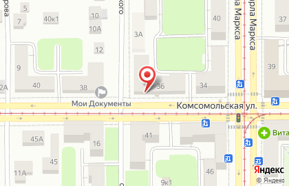 Супермаркет Магнит на Комсомольской улице, 36 на карте