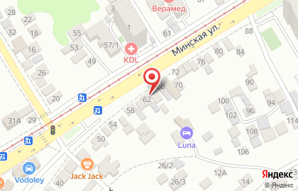 Автокомплекс Jabay.ru на Минской на карте