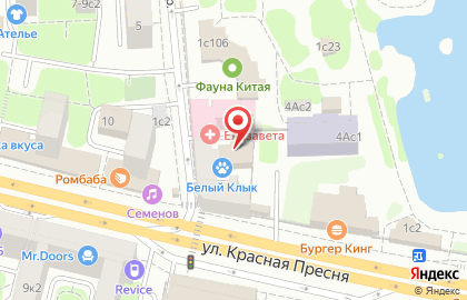 Кафе-кулинария Время есть на улице Красная Пресня на карте