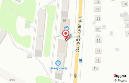 Магазин колбасных изделий на Октябрьской улице на карте