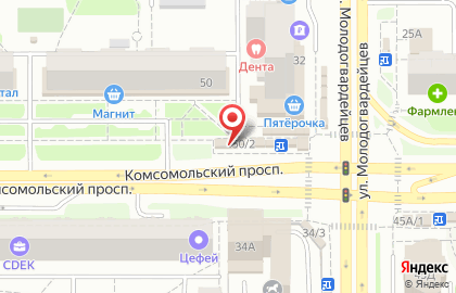 Фирменный магазин Ермолино на Комсомольском проспекте на карте