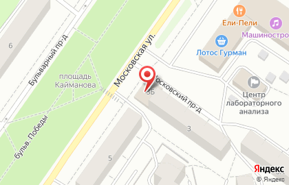 Магазин садово-хозяйственных товаров Крокус на Московской улице на карте
