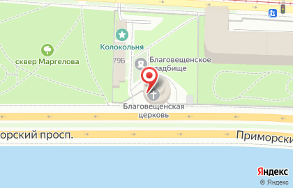 Храм Благовещения Пресвятой Богородицы в Санкт-Петербурге на карте