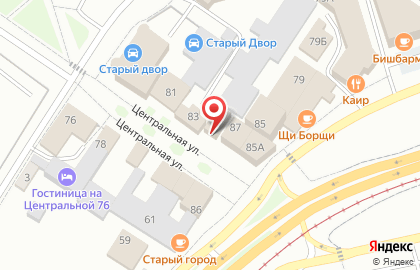Проектно-сметное бюро на Центральной улице на карте