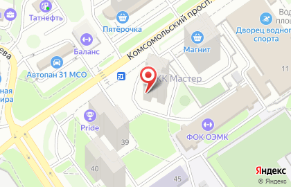 Торговая компания Пирамида в микрорайоне Макаренко на карте