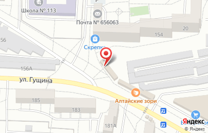 Киоск по продаже фруктов и овощей по продаже фруктов и овощей в Барнауле на карте