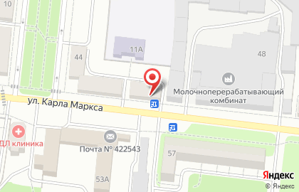 Продуктовый магазин 7 Дней на улице Карла Маркса на карте