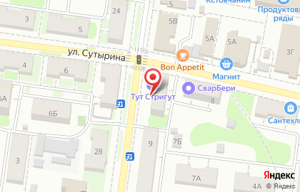 Парикмахерская Тут Стригут в Нижнем Новгороде на карте