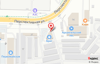 Торговый дом Бриг на Перспективной улице на карте