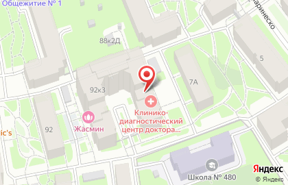 Магазин товаров для гигиены и реабилитации Линия Комфорта на метро Нарвская на карте