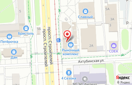 Магазин Ашамлык на проспекте Строителей на карте