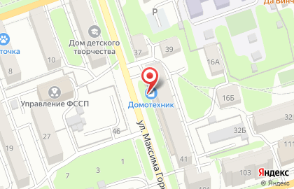 Интерьерная лавка на улице Максима Горького на карте