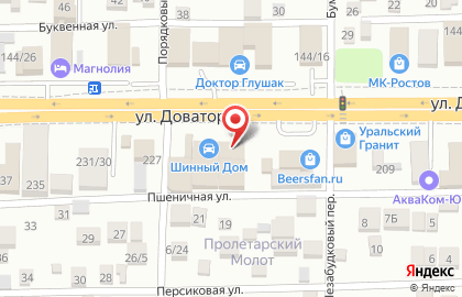 Магазин Донской крепеж в Советском районе на карте