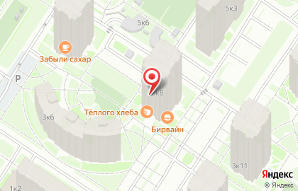 Пекарня-кондитерская Хлебчик на метро Площадь Мужества на карте