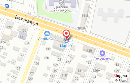Супермаркет Магнит в Хибинском переулке на карте