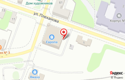 ТЦ Европа на улице Пушкина на карте