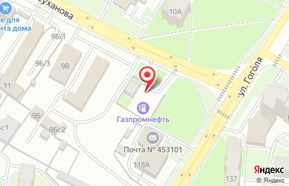 Газпром в Уфе на карте