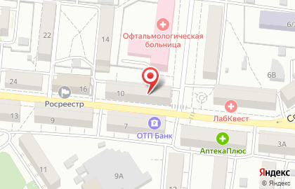 Салон хорошего зрения плюс-минус в Октябрьском районе на карте
