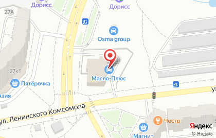 Станция техобслуживания Масло плюс на улице Ленинского Комсомола на карте