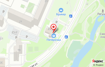 Супермаркет Пятёрочка в Москве на карте