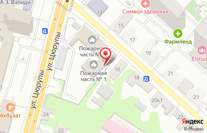 22 пожарно-спасательный отряд ФПС ГПС ГУ МЧС России по Республике Башкортостан на улице Октябрьской Революции на карте