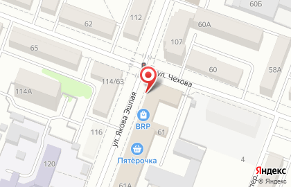 Серебряная подкова на улице Чехова на карте
