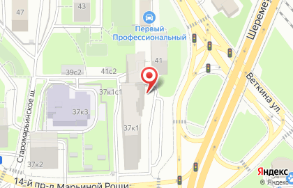 Клиентская служба Главное управление Пенсионного Фонда РФ №6 г. Москвы и Московской области в Марьиной роще на карте