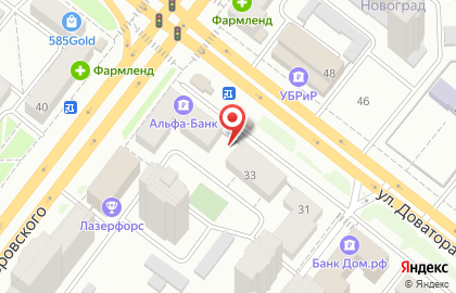 Магазин Мир одежды в Советском районе на карте