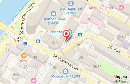 Массажный кабинет в Центральном районе на карте