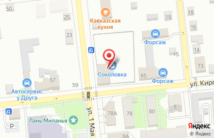 Торговый центр Соколовка на карте