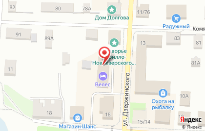 Гостиница Велес на карте