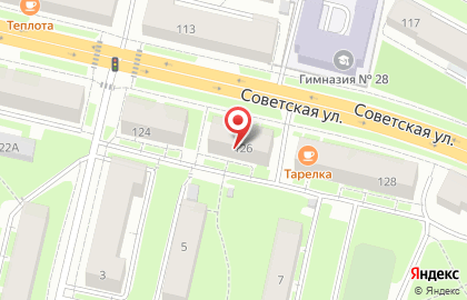 Банкомат Сбербанк России на Советской улице, 126 на карте