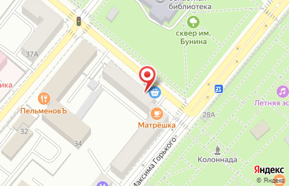 Салон офисной мебели Дэфо на улице Максима Горького на карте