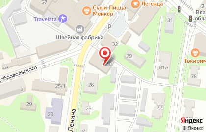 Гипермаркет Магнит на улице Ленина на карте
