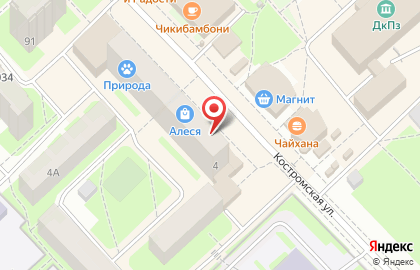 Фирменный салон МегаФон на Костромской улице на карте