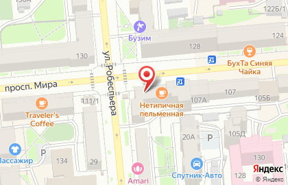Продуктовый магазин Спарк в Железнодорожном районе на карте