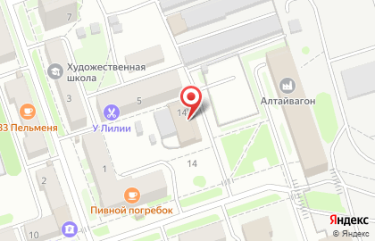 Кафе в Барнауле на карте